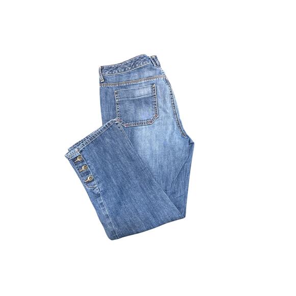 Tommy Hilfiger American Spirit Mid Rise Cropped Jeans Women’s 8 Light Wash - Picture 2 of 13